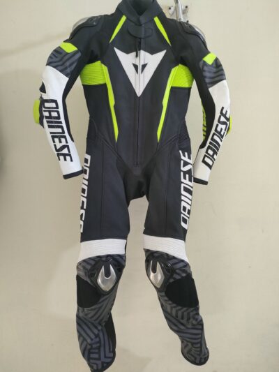 Dainese White , Black and Yellow Kid Racing Suits