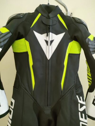 Dainese White , Black and Yellow Kid Racing Suits