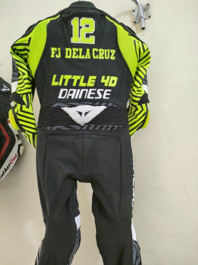 Dainese White , Black and Yellow Kid Racing Suits