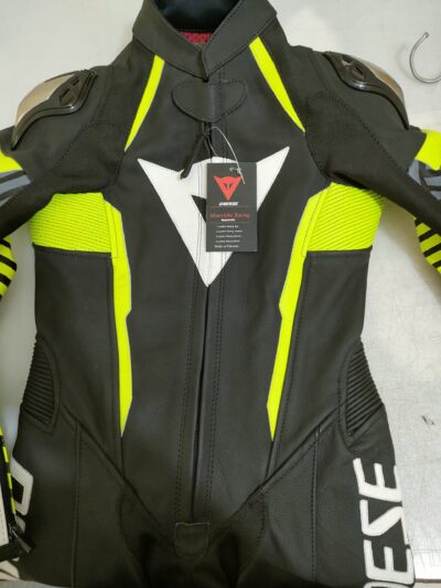 Dainese White , Black and Yellow Kid Racing Suits