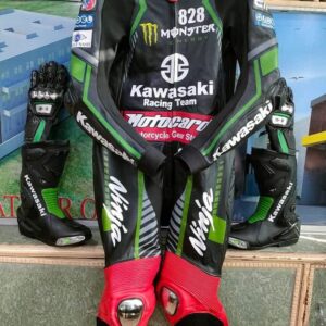 Kawasaki Monster Energy One piece Leather Racing Suit